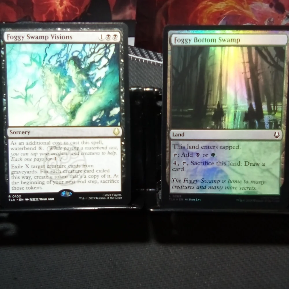 Set Of 13 MTG Foggy Swamp Cards From Avatar The Last Airbender ~ Some Foil